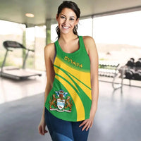 Guyana Coat of Arms Women Tanktop Cricket RLT8 - Wonder Print Shop