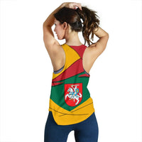 Lithuania Women's Racerback Tank, Lithuania Pride RLT6 - Wonder Print Shop