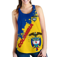 Colombia Women Racerback Tank Smudge Version RLT7 - Wonder Print Shop