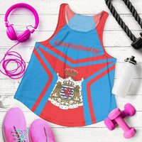 Luxembourg Coat Of Arms Women Racerback Tank My Style5 RLT6 - Wonder Print Shop