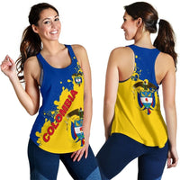 Colombia Women Racerback Tank Smudge Version RLT7 - Wonder Print Shop