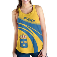 Sweden Coat Of Arms Women Tanktop Cricket RLT7 - Wonder Print Shop