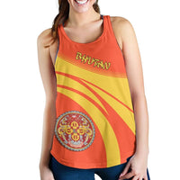 Bhutan Coat Of Arms Women Tanktop Cricket RLT6 - Wonder Print Shop
