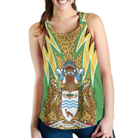Guyana Womens Racerback Tank Jaguars Coat of Arms RLT8 - Wonder Print Shop