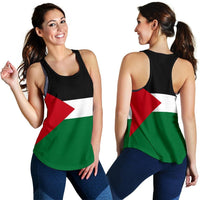 State Of Palestine Women's Racerback Tank Original Flag RLT13 - Wonder Print Shop