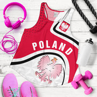 Polska Poland Women's Racerback Tank Poland Coat Of Arms RLT7 - Wonder Print Shop