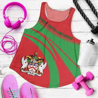 Saint Kitts and Nevis Coat Of Arms Women Tanktop Cricket RLT6 - Wonder Print Shop