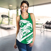 Nigeria Womens Racerback Tank, Eagle Version RLT8 - Wonder Print Shop