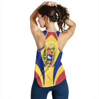 Venezuela Women's Racerback Tank Action Flag RLT7 - Wonder Print Shop