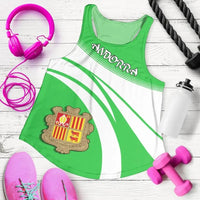 Andorra Coat Of Arms Women Tanktop Cricket RLT8 - Wonder Print Shop