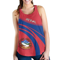 Nepal Coat Of Arms Women Tanktop Cricket RLT7 - Wonder Print Shop