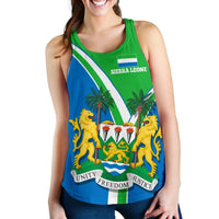 Sierra Leone Women's Racerback Tank Sierra Leone Pride RLT7 - Wonder Print Shop