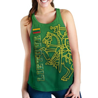Lithuania Vytis Columns of Gediminas Women Racerback Tank RLT6 - Wonder Print Shop