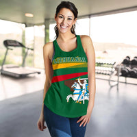 Lithuania Flag Women's Racerback Tank, Map Version RLT6 - Wonder Print Shop