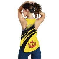 Brunei Coat Of Arms Women Tanktop Cricket RLT7 - Wonder Print Shop