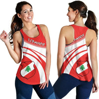Lebanon Coat Of Arms Women Tanktop Cricket RLT6 - Wonder Print Shop