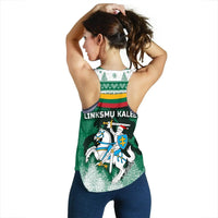 Lithuania Christmas Women Racerback Tank Simple Vibes Version RLT6 - Wonder Print Shop