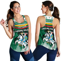 Lithuania Christmas Women Racerback Tank Simple Vibes Version RLT6 - Wonder Print Shop