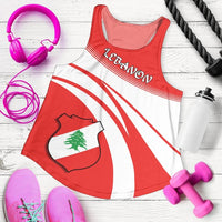 Lebanon Coat Of Arms Women Tanktop Cricket RLT6 - Wonder Print Shop
