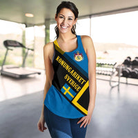 Sweden Women's Racerback Tank Kingdom Of Sweden RLT7 - Wonder Print Shop