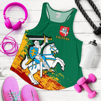 (Lietuva) Lithuania Special Women's Racerback Tank RLT6 - Wonder Print Shop