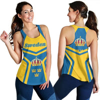 Sweden Coat Of Arms Women Racerback Tank My Style RLT7 - Wonder Print Shop
