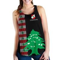 Lebanon, United Women's Racerback Tank RLT6 - Wonder Print Shop