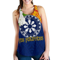 The Philippines Women's Racerback Tank, Filipino Sampaguita RLT6 - Wonder Print Shop