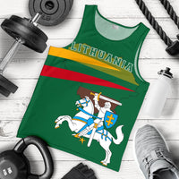 Lithuania Flag Men's Tank Top - Map Version RLT6 - Wonder Print Shop