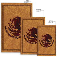 Mexico Area Rug Maya Coat Of Arms Vintage RLT13 - Wonder Print Shop