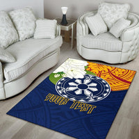 The Philippines Personalised Area Rug Filipino Sampaguita RLT6 - Wonder Print Shop