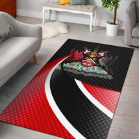 Trinidad and Tobago Area Rug Trinidad and Tobago Flag and Coat Of Arms RLT6 - Wonder Print Shop