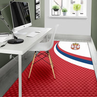 Serbia Area Rug Serbia Flag Red RLT7 - Wonder Print Shop