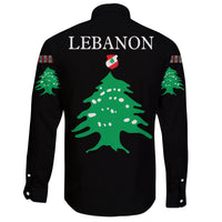 Lebanon - United Long Sleeve Button Shirt RLT6 - Wonder Print Shop