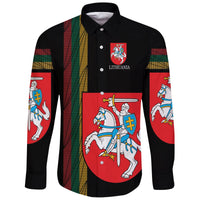Lithuania - United Long Sleeve Button Shirt RLT6 - Wonder Print Shop