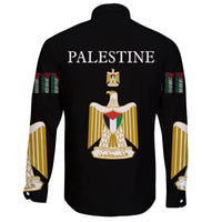 Palestine United Long Sleeve Button Shirt RLT13 - Wonder Print Shop