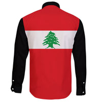 Lebanon Long Sleeve Button Shirt RLT6 - Wonder Print Shop