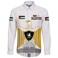 Be Stronger Palestine Long Sleeve Button Shirt RLT13 - Wonder Print Shop