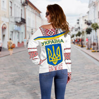 Ukraine Vyshyvanka Women Off Shoulder Sweater Vibes Version RLT7 - Wonder Print Shop