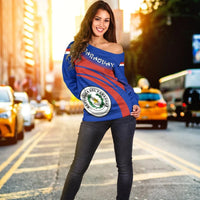 Paraguay Coat Of Arms Shoulder Sweater Cricket RLT7 - Wonder Print Shop