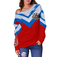 Chile Women's Off Shoulder Sweater New Release RLT7 - Wonder Print Shop