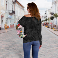 Best Koi Fish Tattoo Style Off Shoulder Sweater RLT8 - Wonder Print Shop