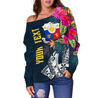 The Philippines Personalised Women's Off Shoulder Handbag, Summer Vibes RLT6 - Wonder Print Shop