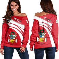 Peru Coat Of Arms Shoulder Sweater Cricket RLT7 - Wonder Print Shop