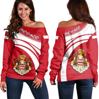 Monaco Coat Of Arms Shoulder Sweater Cricket RLT6 - Wonder Print Shop