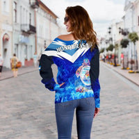 Honduras Womens Off Shoulder Sweater New Release RLT8 - Wonder Print Shop