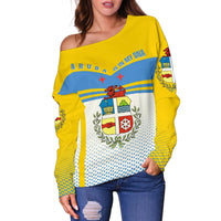 Aruba Victory Off Shoulder Sweater RLT7 - Wonder Print Shop