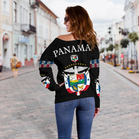 Panama, United Women's Off Shoulder Sweater RLT13 - Wonder Print Shop