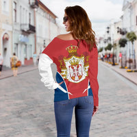 Serbia Off Shoulder Sweater Active RLT7 - Wonder Print Shop