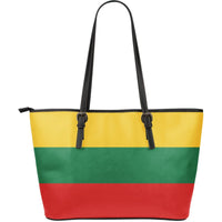 Lithuania - Lietuva Flag Leather Tote Bag RLT6 - Wonder Print Shop